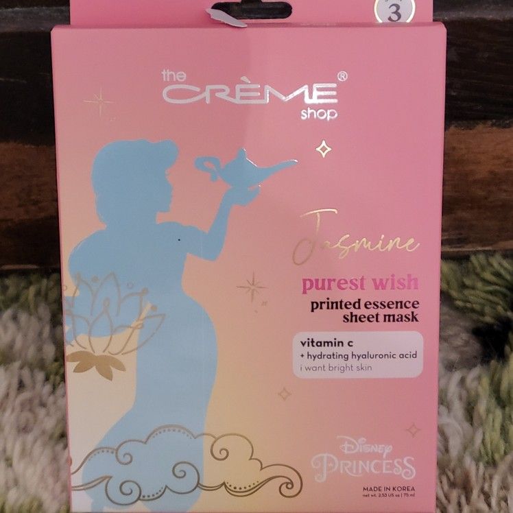 Disney Princess Jasmine Face Mask Vitamin C Set 3