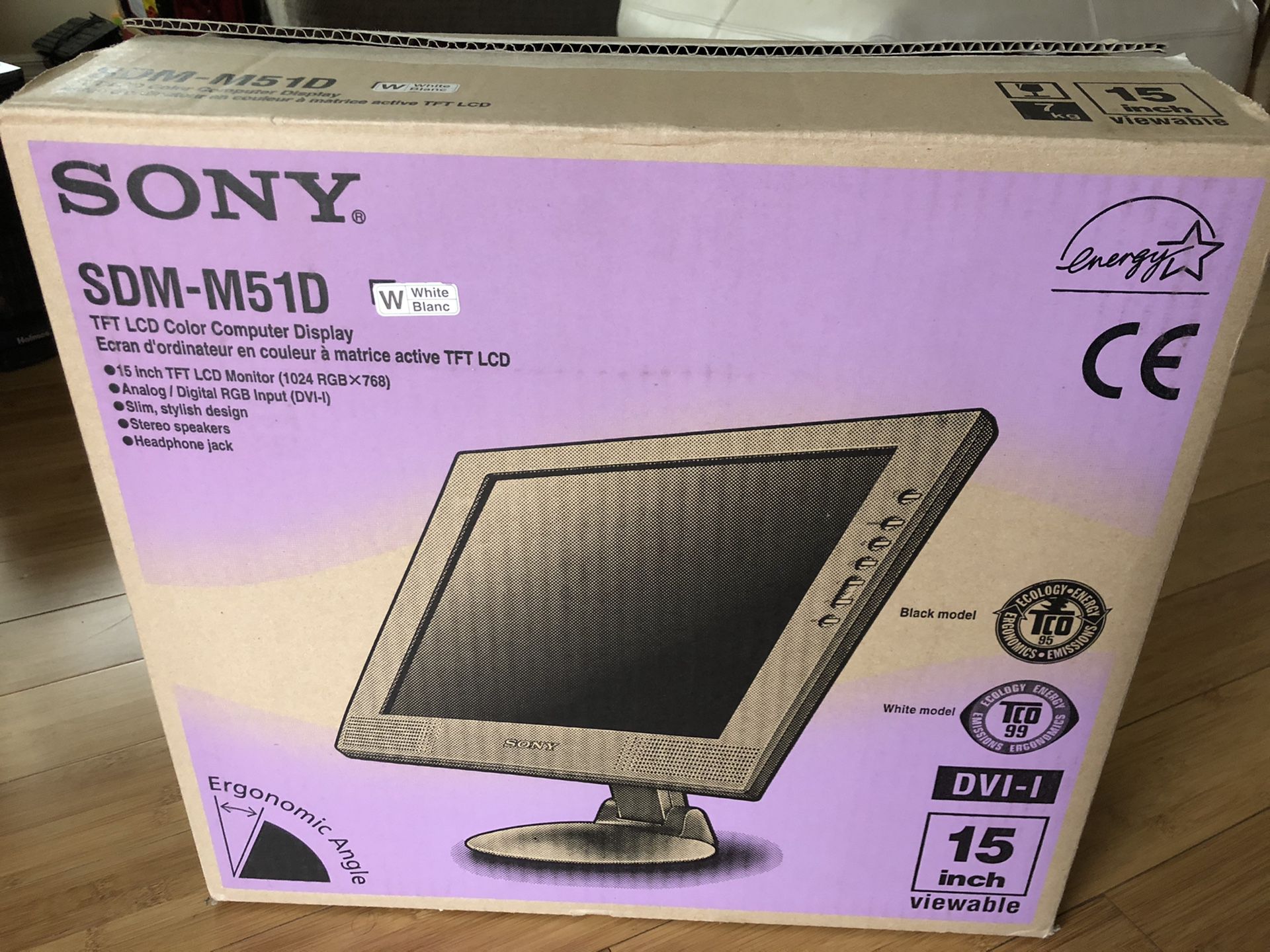 Sony and-m51d 15 inch computer monitor