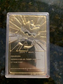 1999 golden Pokémon card
