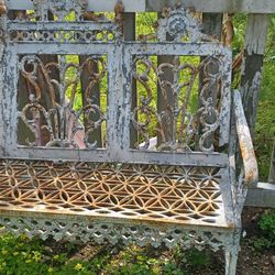 Antique Gothic Bench/Casted Iron