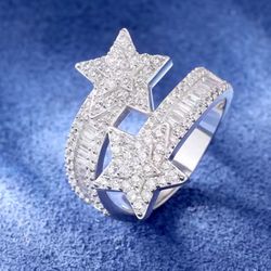 Moissanite Star ring