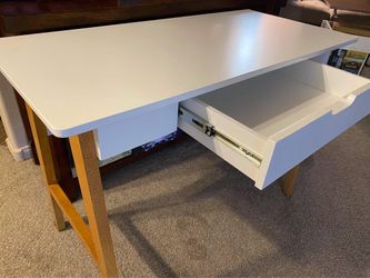 Nathan Home Melinda White Desk With Drawer