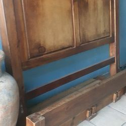 Queen Bed Frame Rustic 