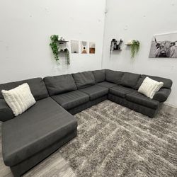 Gray Sectional Couch - Free Delivery 