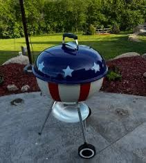 Star Spangle 22” Weber Kettle