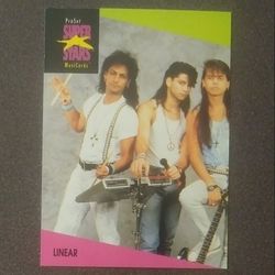 1991 ProSet Linear #64 Group Card Music Musicards Superstars Vintage Collectible Pro Set