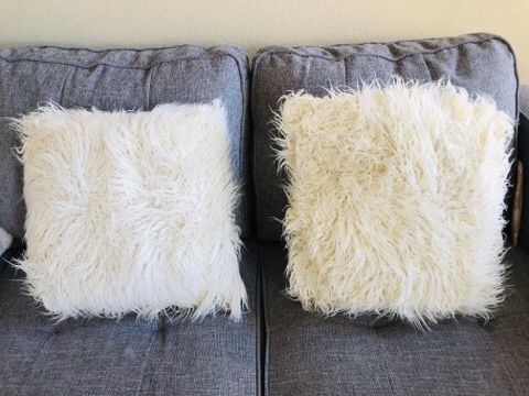 NEW Wayfair Shag Pillows (with case)