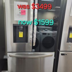 26 cu. ft. instaview could depthMAX french  door refrigerator in printproof stainless steel