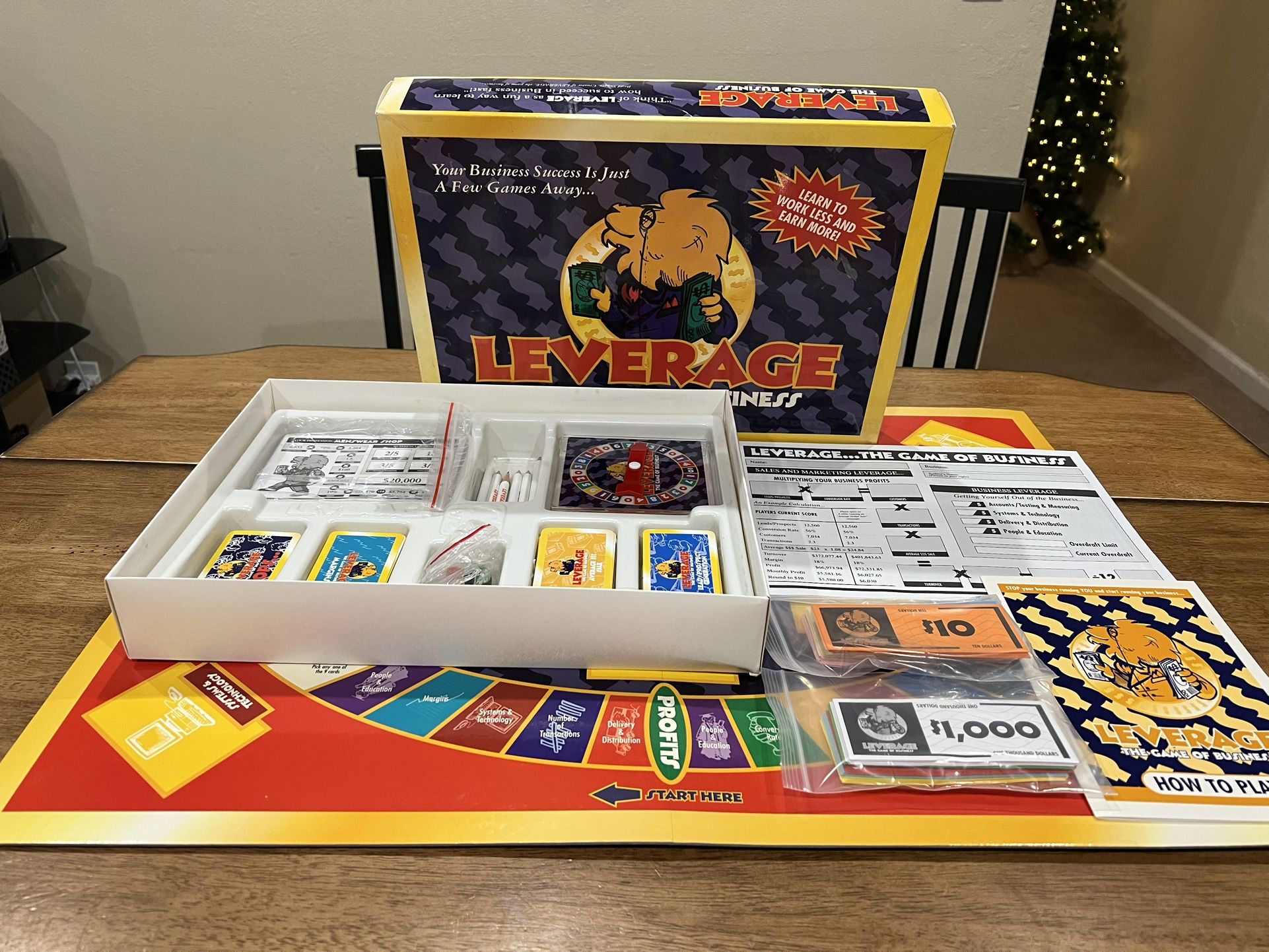 Leverage - The Game Of Business Complete Board Game Action International Rare Vintage