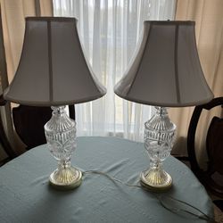 Vintage Crystal Cut With White Better Homes Shades