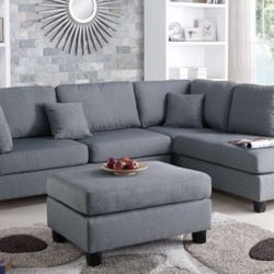 Sectional Sofa + Ottoman