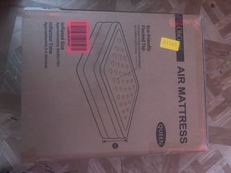 OhGeni Air Mattress Queen with Built in Pump, 18" Raised Blow up Bed, 800lb