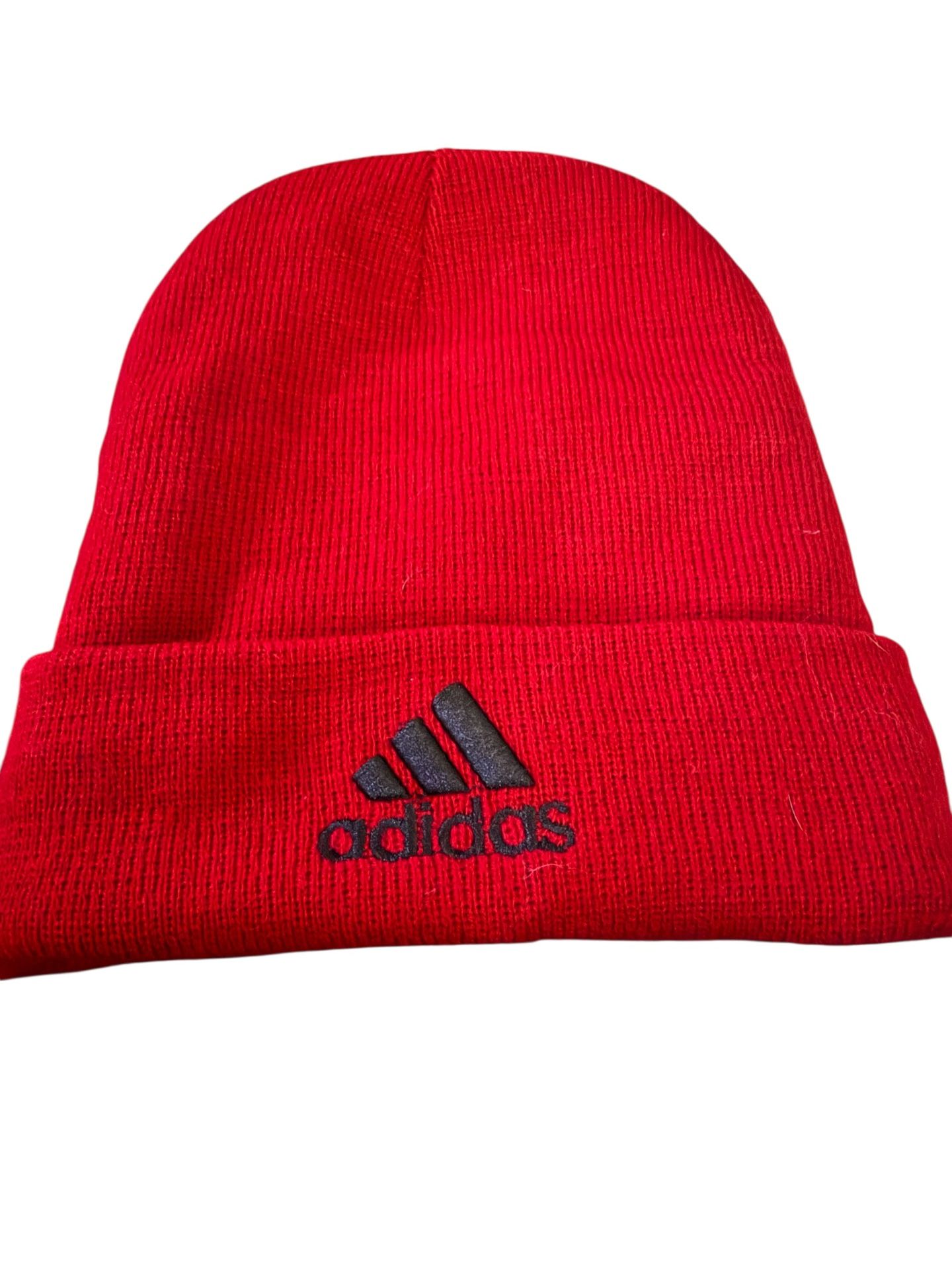 Adidas Unisex Red Cuffed Beanie