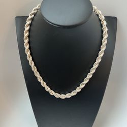 925 Sterling Silver Rope Chain 