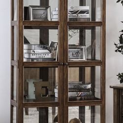 Oak Curio Cabinet Brand New In Box 