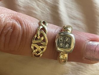 Solid gold rings