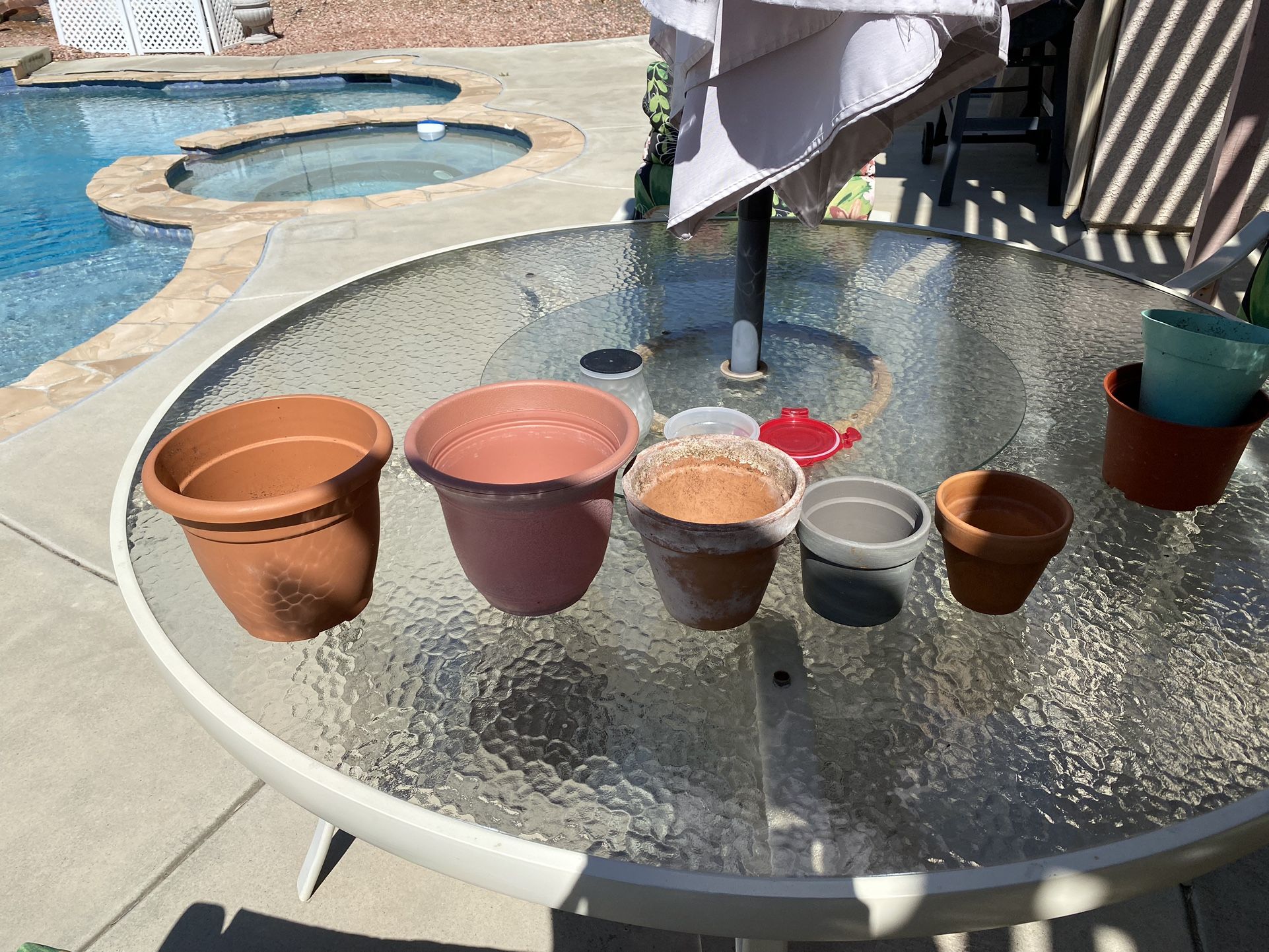 Five Planting Pots