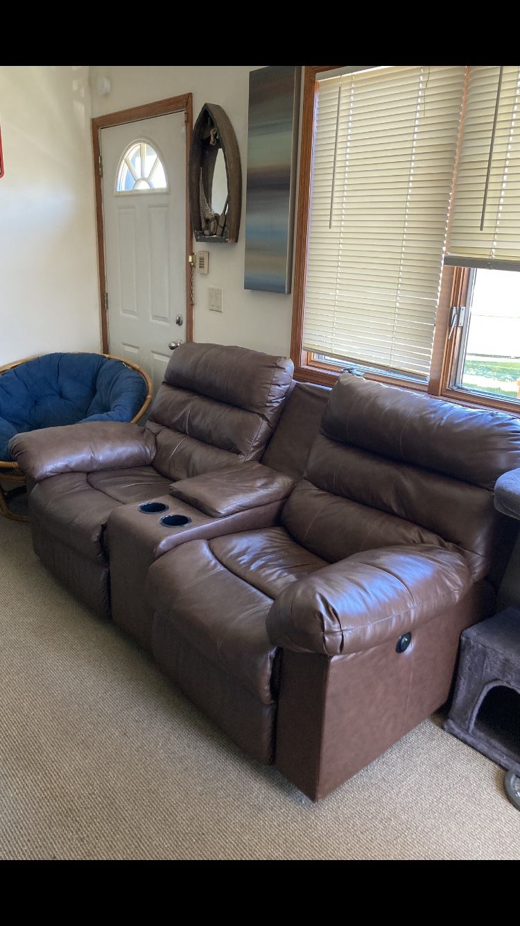 Vegan Leather Power Recliner