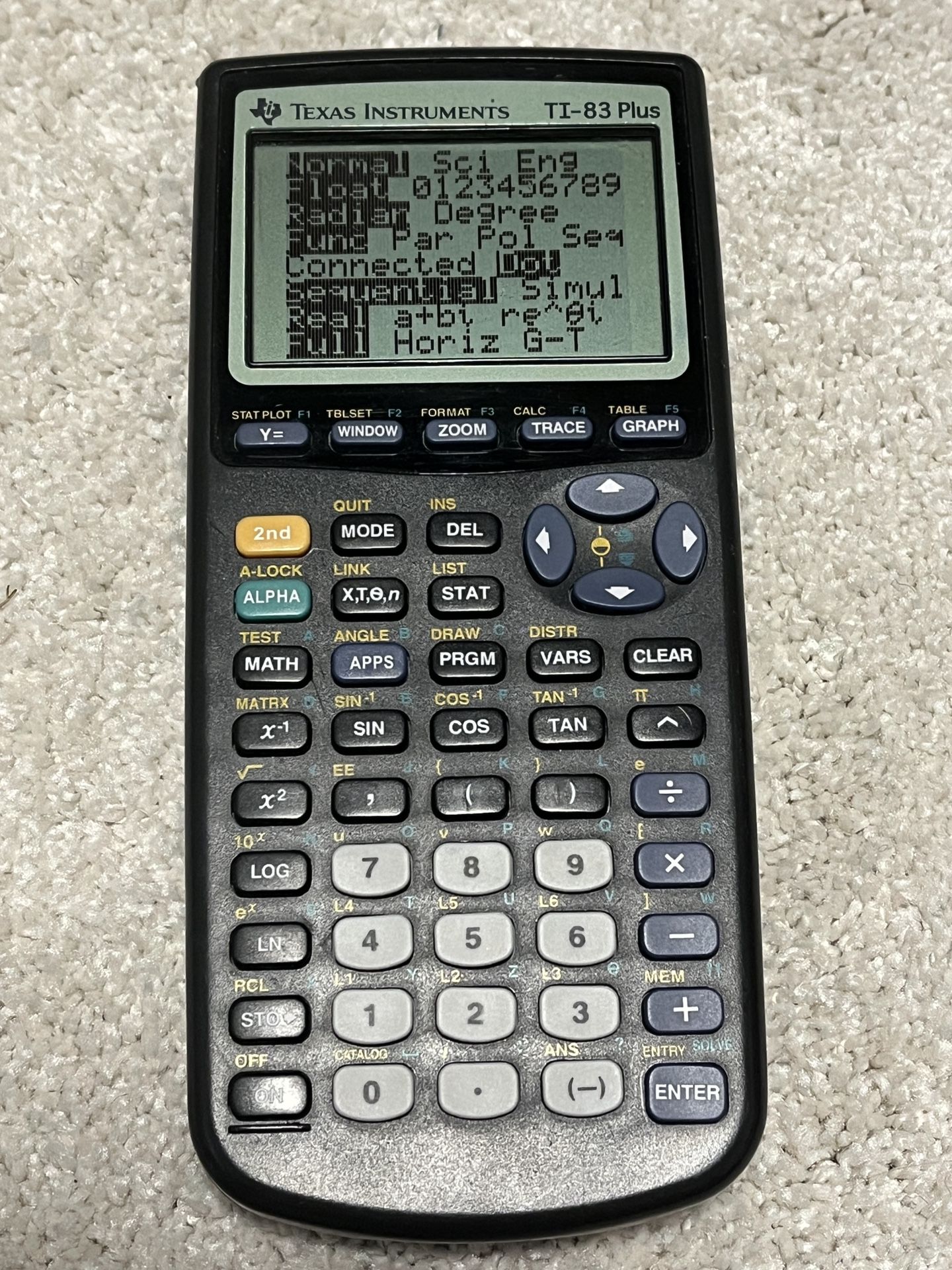 TI 83 Plus Graphing Calculator Used