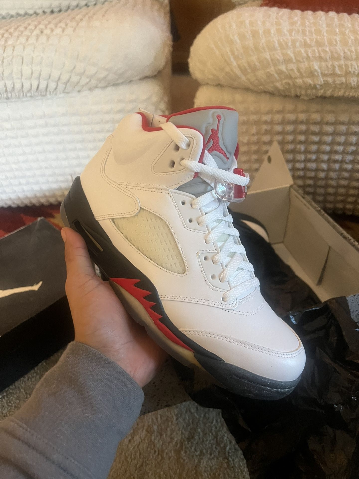 Jordan 5 Retro Fire Red (2013) Sz 9
