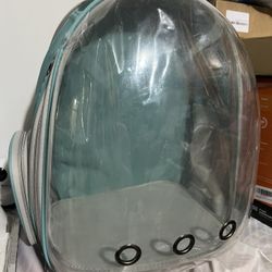 Back Expandable Cat Backpack Carrier, Fit up to 12 lbs, Space Capsule Bubble Window