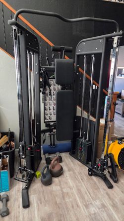 Cable weight machine w/extras