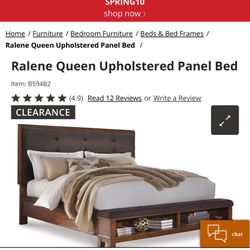 Ashley Queen Raylene upholstered Bedframe