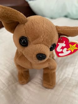 Ty Chihuahua Plush Beanie Baby (with tag errors)