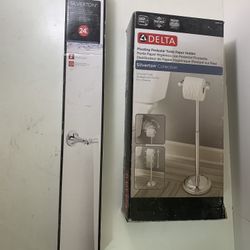 Delta Silverton Towel Bar/Toilet Paper Holder