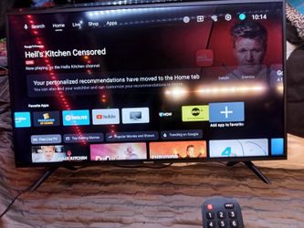Hisense smart television displaying the Google TV interface, likely a 4K UHD model