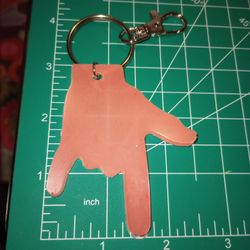 Hand Crafted I Love You Resin Key Chain 