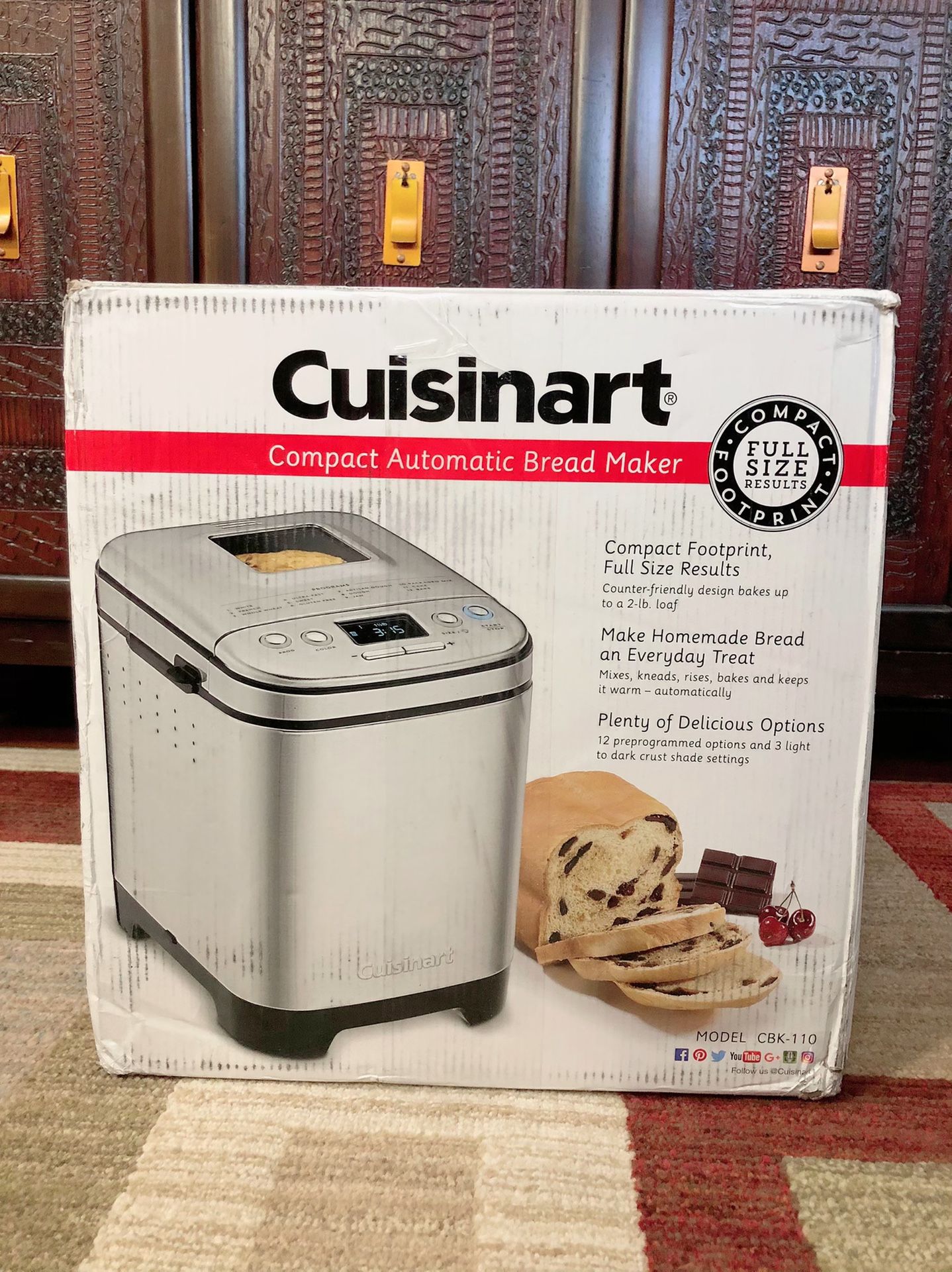 New! CUISINART CBK-110 BREAD MAKER