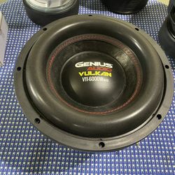 New 12” Genius Audio 6000w Vulkan Competition Grade Subwoofer  $700 Each 