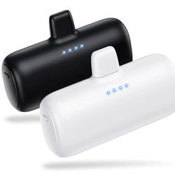 Mini cargador portátil para iPhone, 5200 mAh ultra compacto PD carga rápida.