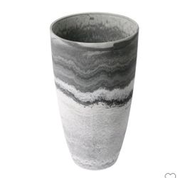 💥P110#7 $45 Algreen 43429 Acerra 12 Inch Diameter x 20 Inch Tall Curved Yard and Patio Vase Garden Flower Plant Planter Pot, Marble Print