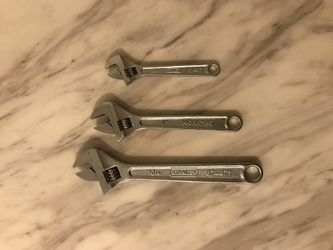 Stanley Adjustable wrench set of 3