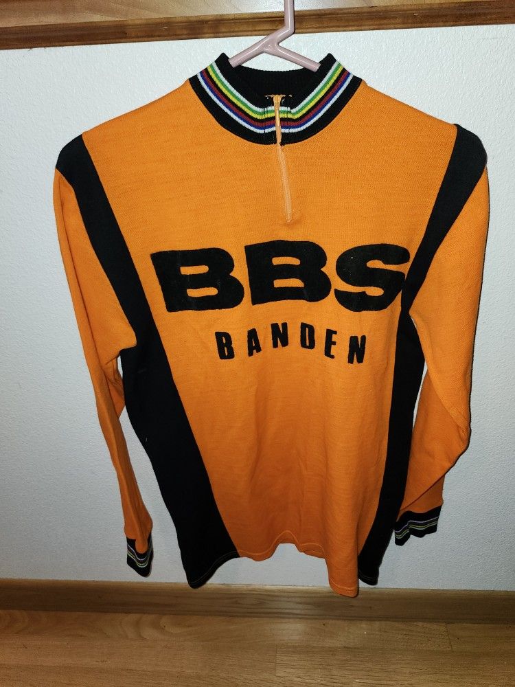 70's Banden BBS Wool Cycling Jersey Med Exc Cond