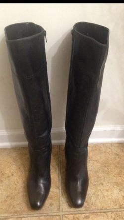 Real Leather size 11 high heel boots