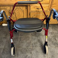 Nova EXTRA Large Heavy Duty 600 Lb Weight Capacity Red Walker