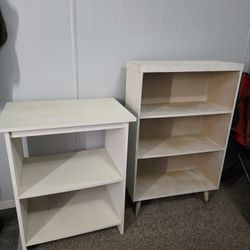 White Wooden Book Shelves