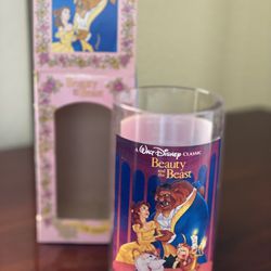 Vintage Disney Burger King Beauty & The Beast Cup