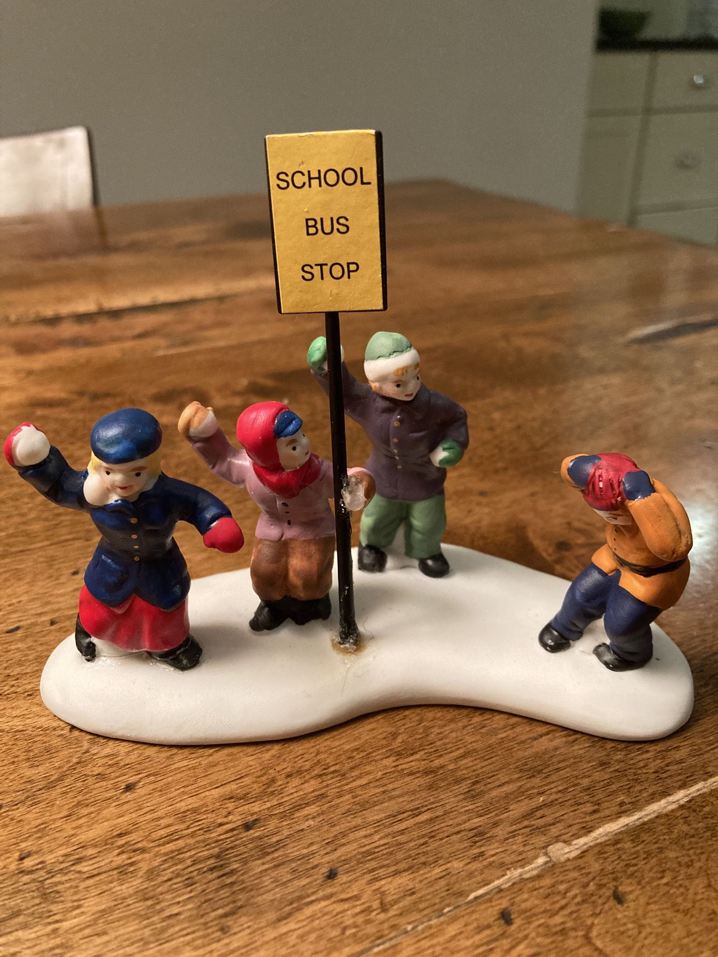 Lemax 1997 Waiting For The School Bus