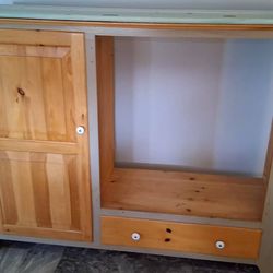 Hand painted tv stand