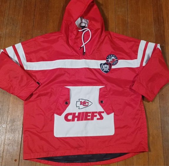 Tommy Hilfiger Men's Size Small Kansas City Chiefs Rain Material Coat Jacket