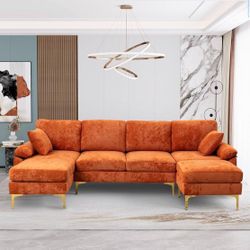 Orange Designer Couch