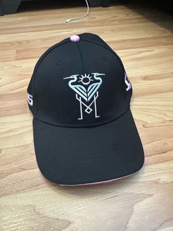 Black & Pink "305" Inter Miami Cap Hat, One Size, Officially Licensed