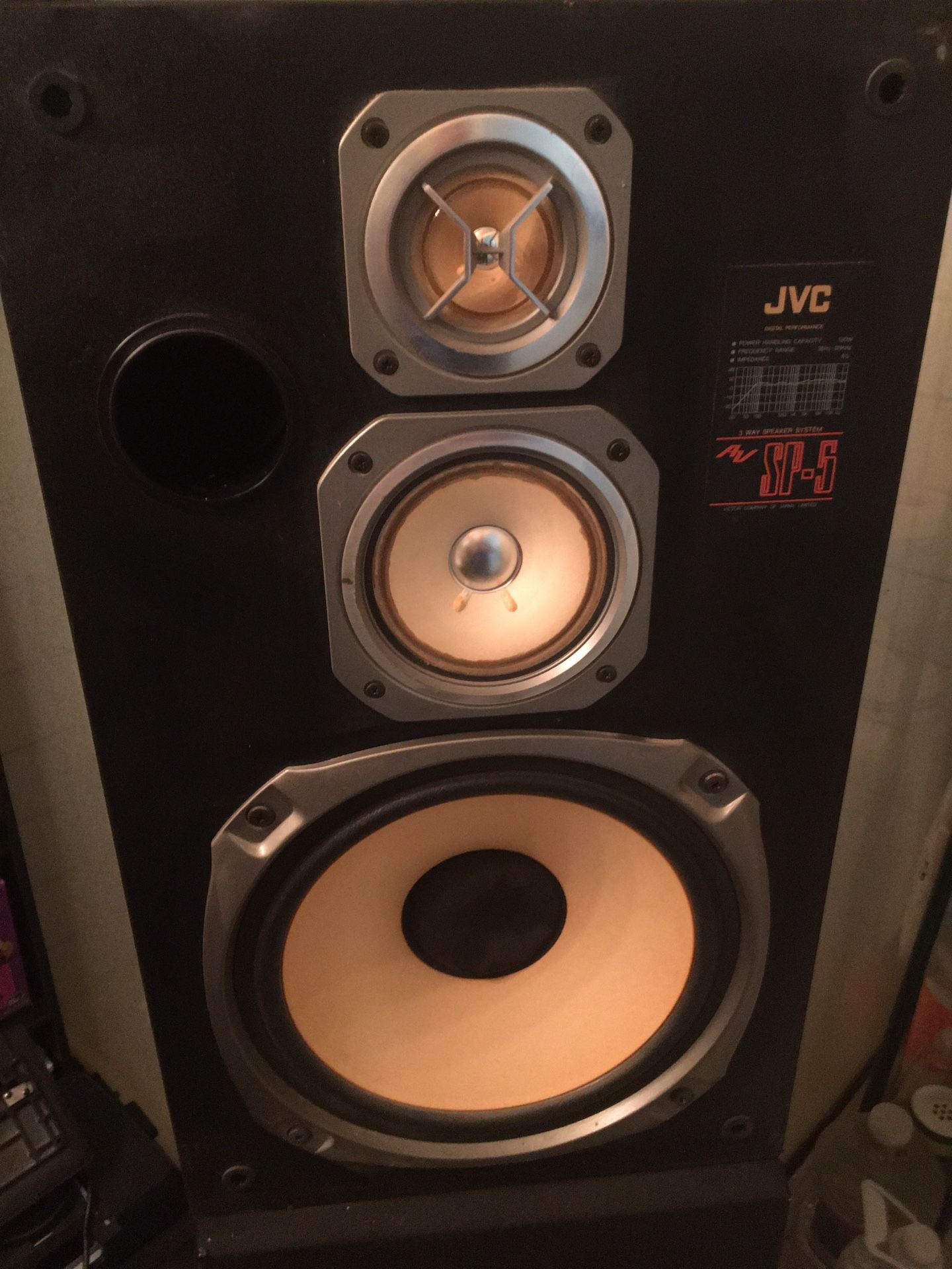 JVC Floor Speakers 3 Way 12”