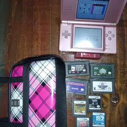 Metallic Rose Gold Nintendo DS Lite Console Tested & Working - READ!