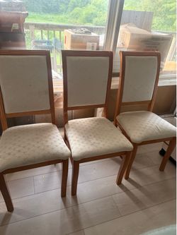 Dining room china and chairs