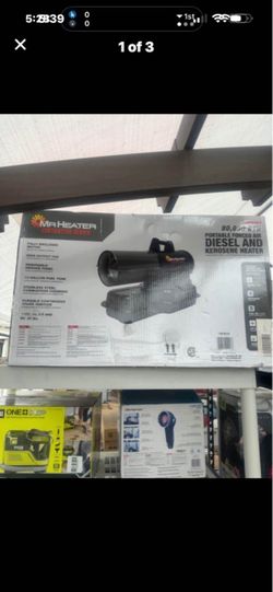 Contractor Series 80,000 BTU Black Forced Air Kerosene/Diesel Outdoor Space Heater with Thermostat